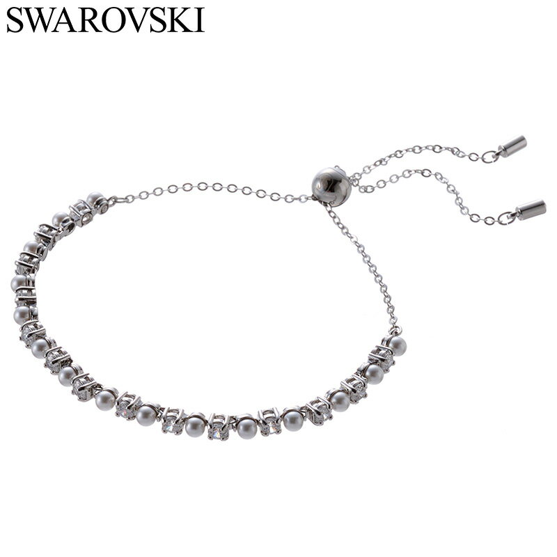 乐天商城 - スワロフスキー アクセサリー Swarovski ブレスレット レディース アクセサリー クリスタル部分:ホワイト SW-5689633 人気 おすすめ おしゃれ 上品 華やか ジュエリー ラグジュアリー かわいい 光沢 彼女 嫁 友達 女友達 誕生日 お祝い 記念日 ブランド プレゼント ギフト