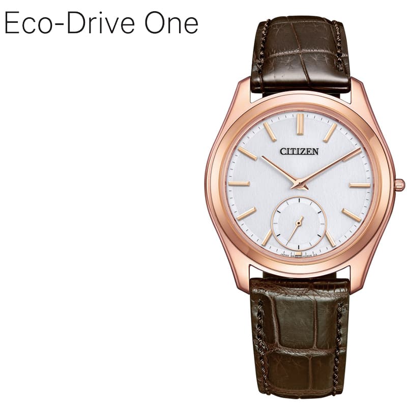 Rakuten - シチズン 腕時計 CITIZEN 時計 エコ・ドライブ ワン Eco-Drive One メンズ 腕時計 ホワイト ソーラー クォーツ（電池式）ブラウン レザー 革 ベルト AQ5024-07A シンプル かっこいい カジュアル 彼氏 旦那 記念日 誕生日 人気 おすすめ おしゃれ ブランド プレゼント ギフト