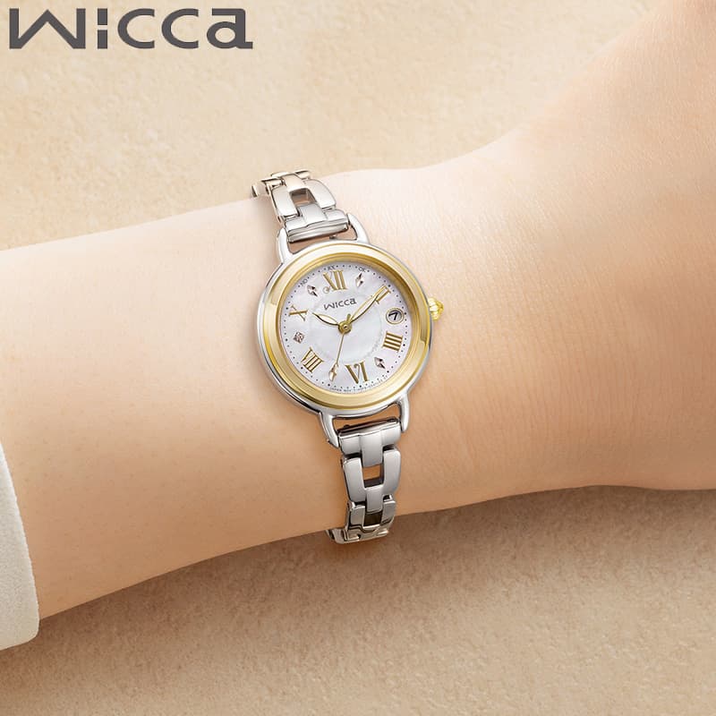 Y - シチズン 腕時計 CITIZEN 時計 ウィッカ Wicca レディース 腕時計 ホワイト 電波 ソーラー ステンレス ベルト シルバー KL0-537-21 シンプル カジュアル かわいい 高級感 華奢 オフィス ファッション 彼女 妻 誕生日人気 おすすめ おしゃれ ブランド プレゼント ギフト