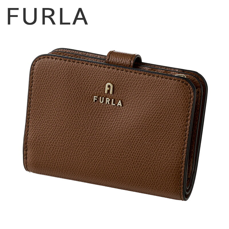 Other - フルラ 財布 FURLA 二つ折り財布 レディース レザー 革 WP00315-ARE000-03B00 コンパクト ウォレット シンプル カジュアル かわいい 上品 きれいめ ブラウン 大学生 社会人 誕生日 記念日 彼女 妻 娘 母 恋人 夫婦 人気 おすすめ おしゃれ ブランド プレゼント ギフト 贈り物