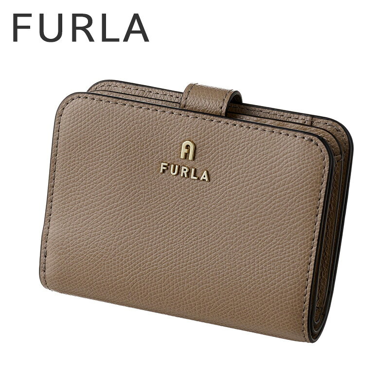 樂天商城 - フルラ 財布 FURLA 二つ折り財布 レディース レザー 革 WP00315-ARE000-1257S コンパクト ウォレット シンプル カジュアル かわいい 上品 きれいめ グレージュ 大学生 社会人 誕生日 記念日 彼女 妻 娘 母 恋人 夫婦 人気 おすすめ おしゃれ ブランド プレゼント ギフト