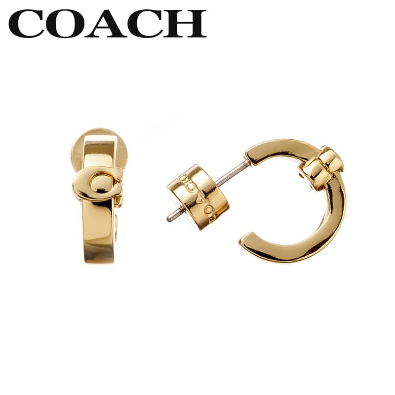 樂天商城 - コーチ アクセサリー COACH ピアス アクセサリー レディース ゴールド 両耳 スタッド 560724GLD710 シンプル カジュアル 高級感 かわいい 大人可愛い ジュエリー 女子 恋人 夫婦 彼女 妻 記念日 誕生日 人気 おすすめ おしゃれ ブランド プレゼント ギフト 贈り物