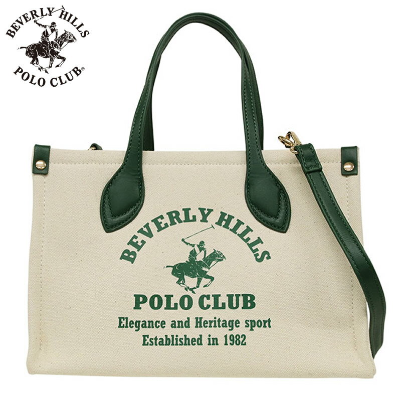 乐天商城 - ビバリーヒルズ ポロ クラブ 鞄 BEVERLY HILLS POLO CLUB トートバッグ グリーン 実用的 普段使い 日常使い 女性 向け レディース BH2014N-GR 人気 おすすめ おしゃれ ブランド プレゼント ギフト