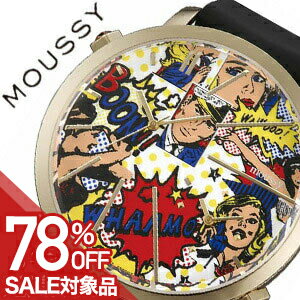 【最大78 OFF 半額 14,740-円引】マウジー 時計 MOUSSY 腕時計 ビッグ ケース Big Case メンズ レディース ユニセックス 男女兼用 マルチ WM0051QC アナログ 革ベルト ブラック ゴールド 人気 プレゼント ギフト