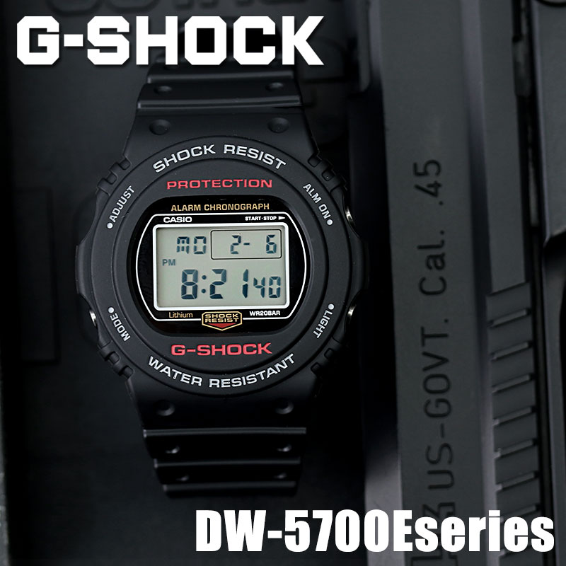 カシオ 腕時計 ジーショック CASIO G-SHOCK 時計 Gショック G SHOCK GSHOCK G−SHOCK ジー ショック 復刻モデル DW-5750E-1 メンズ 男性 向け [ 旦那 夫 彼氏 父 プレゼント 5750 定番 おすすめ タフ スポーツ アウトドア 人気 ブランド ブラック 防水 スティング 復刻 ]