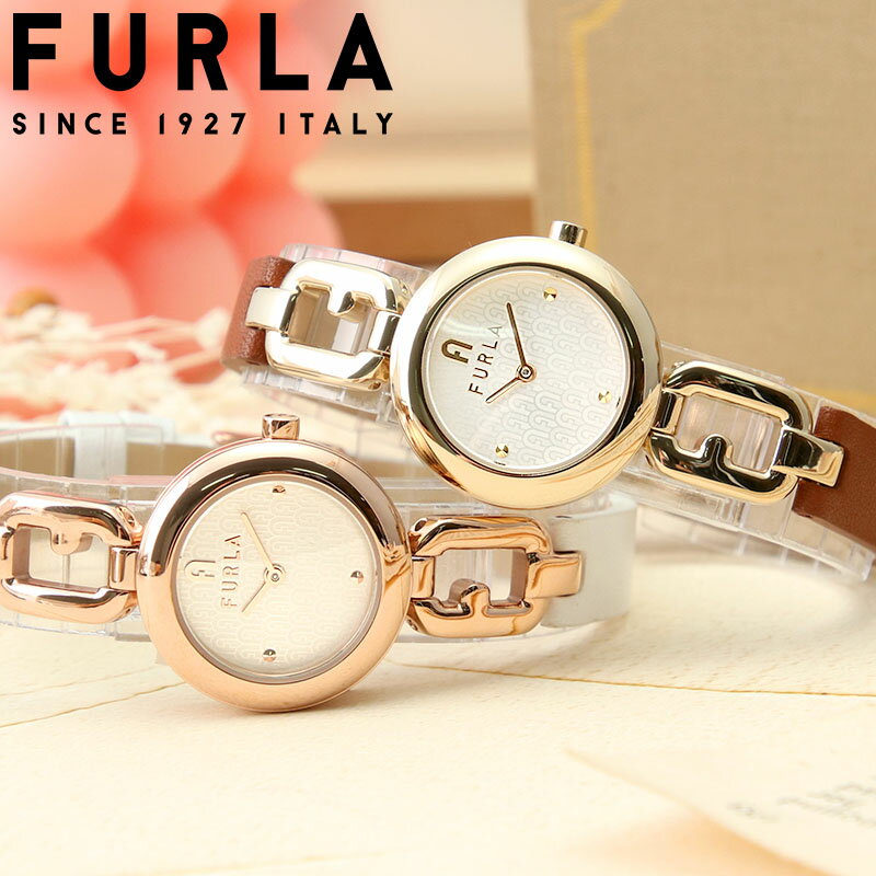 フルラ 腕時計 アルコチェーン Furla 時計 フルラ時計 フルラ腕時計 レディース 女性 向け 人気 ブランド おすすめ おしゃれ かわいい 革ベルト レザー 丸形 スリム 小ぶり 小さめ 華奢 ローズゴールド ピンク ゴールド 彼女 恋人 妻 記念日 娘 誕生日 プレゼント