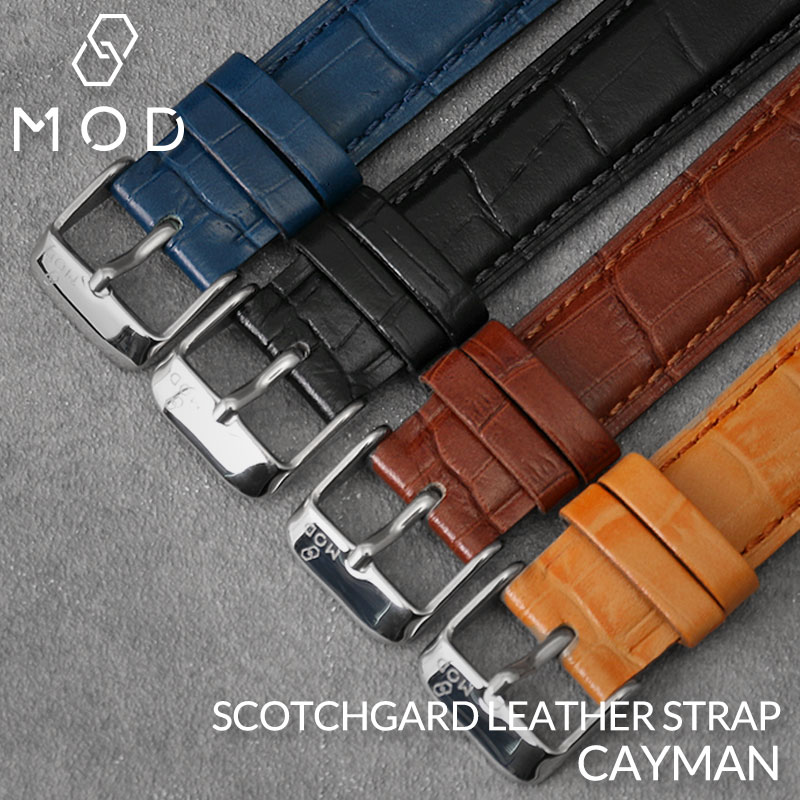 【ワンランク上の質感を】MOD SCOTCHGARD LEATHER 強力 撥水 レザー レザーベルト 革ベルト 腕時計 替えベルト 時計 替えバンド ベルト バンド 交換 12 14 16 18 20 21 22 23 mm 対応 メンズ 男性 レディース 女性 型押し クロコ 人気 ブランド おすすめ ビジネス おしゃれ