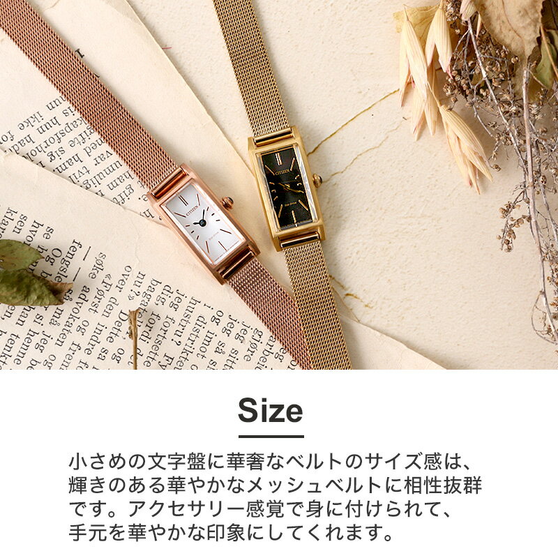 CITIZEN L シチズン エル スクエア メッシュバンド エコペット