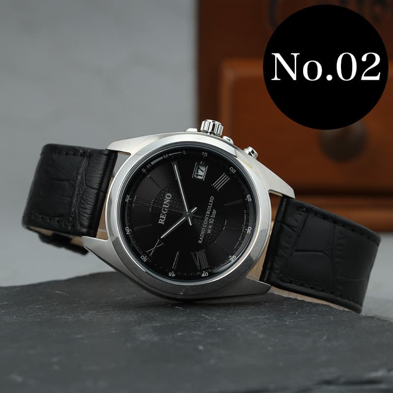 【電池交換不要】 シチズン 電波 ソーラー 腕時計 CITIZEN 時計 ソーラー電波 レザーベルト 本革 レグノ 日付 シンプル 父 祖父 旦那 お父さん 贈り物 喜ばれる 渋い かっこいい 還暦 古希 ラッピング 人気 おすすめ おしゃれ ブランド 誕生日 記念日 プレゼント ギフト