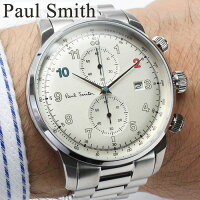 ポールスミス 時計 PAULSMITH 腕時計 ポール スミス 腕時計 PAUL SMITH 時計 メンズ 男性 向け ホワイト 白 P10142 [ おすすめ 定番 ギフト プレゼント 旦那 夫 彼氏 人気 高級感 ブランド シンプル メタル ベルト シルバー スーツ ビジカジ カジュアル ][送料無料]