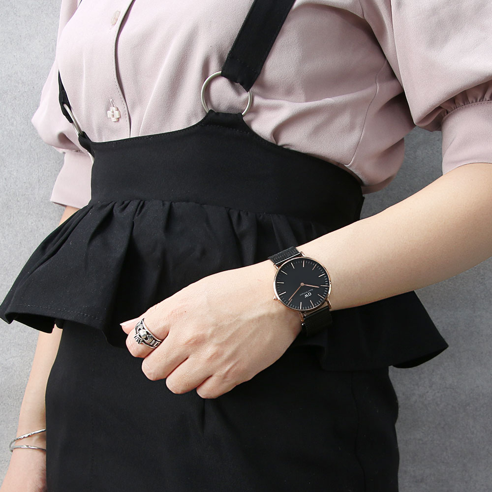 人気ブランド 当日出荷 当店限定 ダニエルウェリントン 時計 Danielwellington 時計 ダニエル ウェリントン Daniel Wellington クラシック 36mm レディース 人気 ブランド Dw 女性 ブラック 革ベルト メッシュ ベルト 限定 替えベルト シンプル おしゃれ かわいい