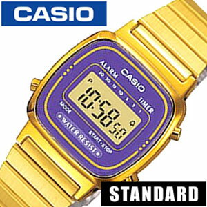 カシオ スタンダード腕時計 CASIO STANDARD CASIO 腕時計 カシオ 時計 スクエア スタイル デジタル ウォッチ DIGITAL レディース腕時計 LA-670WGA-6 ゴールド 生活 防水 高校生 おしゃれ