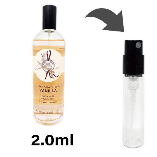 ザ・ボディショップ ザ ボディショップ THE BODY SHOP フレグランスミスト ボディミスト バニラ アトマイザー2ml 香水 ユニセックス