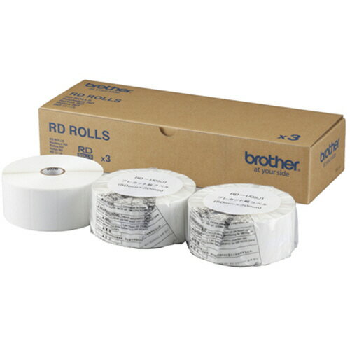 【お取寄せ品】 ブラザー　RDロール　プレカット紙ラベル　ラベルサイズ50×30mm　2167枚／ロール　RD−U05J1　1パック（3ロール） 【送料無料】
