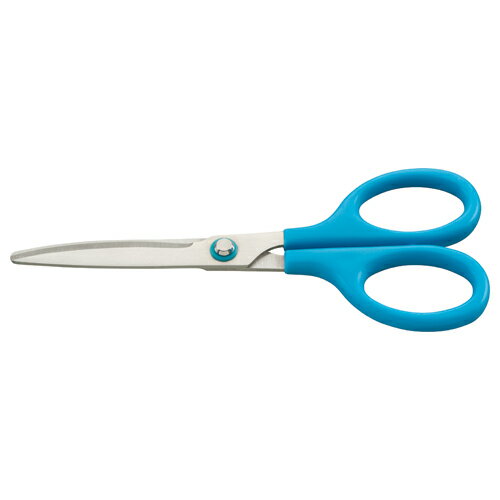 TANOSEE　コンパクトはさみ　刃先先丸　刃渡り65mm　ブルー　1本