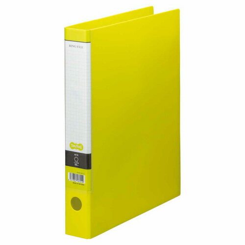 TANOSEE　Oリングファイル　A4タテ　2穴　250枚収容　リング内径32mm　背幅44mm　ライトグリーン　1冊