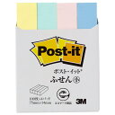 3M ポスト・イット ふせん小 再生紙 75×14mm 4色 560RP−K 1パック(4冊)
