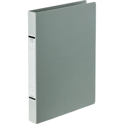 TANOSEE Oリングファイル(紙表紙) A4タテ 2穴 220枚収容 リング内径27mm 背幅36mm ソフトグレー 1冊