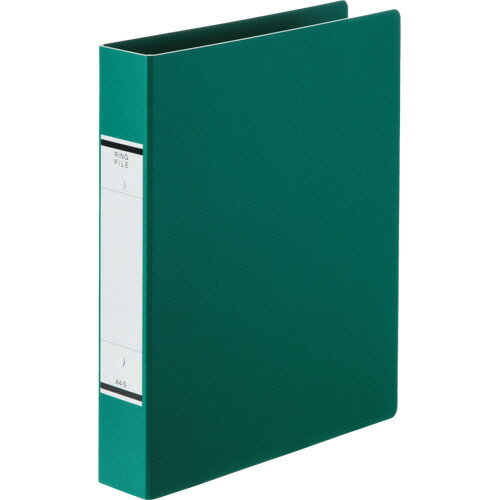 TANOSEE Oリングファイル(紙表紙) A4タテ 2穴 320枚収容 リング内径39mm 背幅52mm 緑 1冊