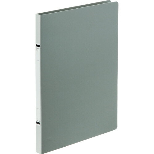 TANOSEE クランプファイル(紙表紙) A4タテ 100枚収容 10mmとじ 背幅18mm ソフトグレー 1冊