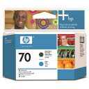 【お取寄せ品】 HP HP70 プリントヘッド マットブラック/シアン C9404A 1個 【送料無料】