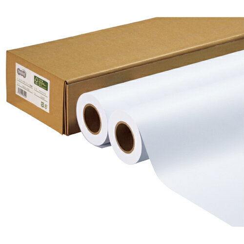 TANOSEE　ハイグレード普通紙　24インチロール　610mm×50m　1箱（2本） 