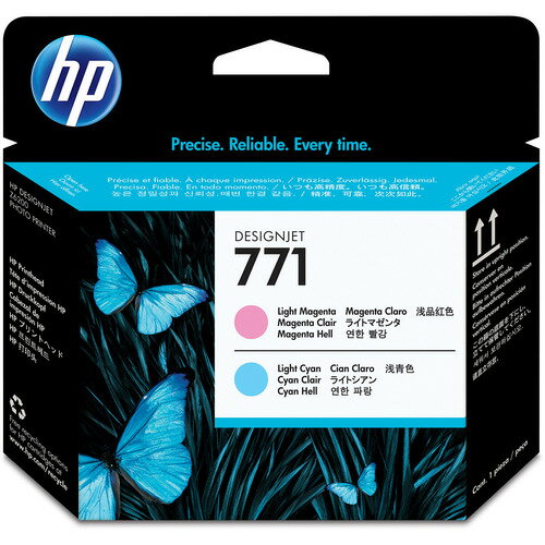 HP　HP771　プリントヘッド　ライトマゼンタ／ライトシアン　CE019A　1個 【送料無料】