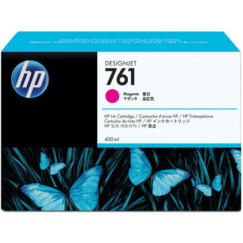 HP　HP761　インクカートリッジ　マゼンタ　400ml　染料系　CM993A　1個 【送料無料】