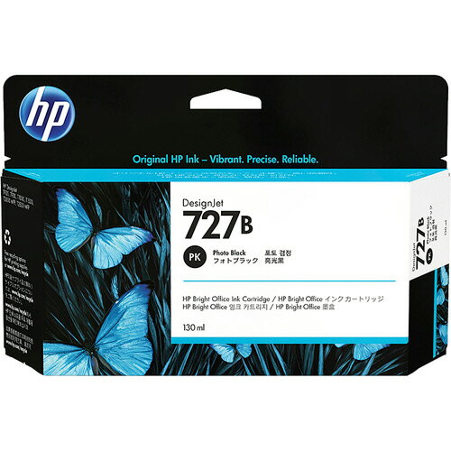 HP　HP727B　インクカートリッジ　フォトブラック　130ml　3WX14A　1個 【送料無料】