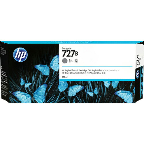 HP　HP727B　インクカートリッジ　グレー　300ml　3WX21A　1個 【送料無料】