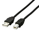 エレコム　環境対応USB2．0ケーブル　（A）オス−（B）オス　ブラック　5．0m　RoHS指令準拠（10物質）　USB2−ECO50　1本