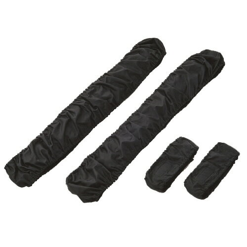 【お取寄せ品】 笑和　室内用車いすタイヤRAKUカバー　16インチ用　ブラック　SR−160B　1組 【送料無料】