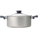【お取寄せ品】 佐藤商事 柳宗理 アルミ・ステンレス三層鋼両手鍋(浅型) 22cm つや消し 1個 【送料無料】