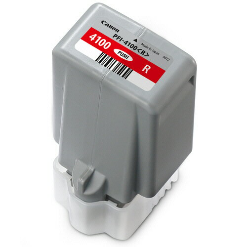 【お取寄せ品】 キヤノン　インクタンク　PFI−4100R　顔料レッド　80mL　6785C004　1個 【送料無料】