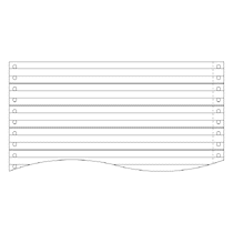  トッパンエッジ　ストックフォーム　9×11インチ　1P　ライン入　0913L1　1ケース（2000枚） 