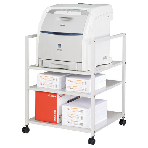 TANOSEE　プリンタワゴン　レーザープリンタ用　幅570×奥行550×高さ700mm　1台 【送料無料】