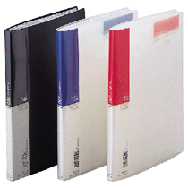 【お取寄せ品】 リヒトラブ　名刺ホルダー　Card　EX・S　A4タテ　400カード　ヨコ入れ　藍　A－945　1冊