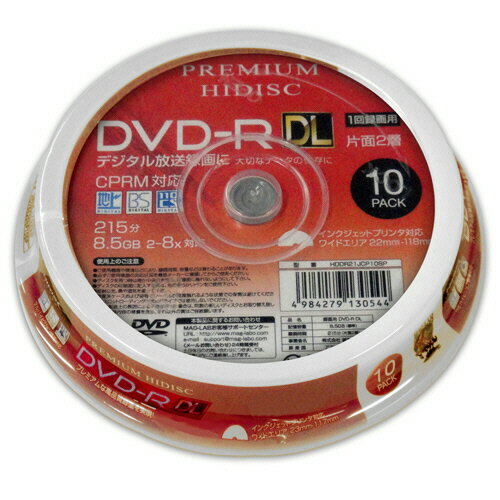 ハイディスク　録画用DVD－R　DL　215
