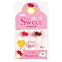 【お取寄せ品】 プラス メクリッコ Sweet ハート1 M チョコ・レッド・パールローズ KM-302SA-3 1袋(3個:各色1個)