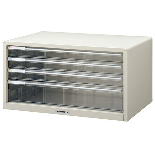 ナカバヤシ アバンテV2 レターケース A3ヨコ 浅3段・深1段 シロ A3L－44 1台 【送料無料】