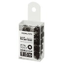 【お取寄せ品】 コクヨ ダブルクリップ(Scel−bo) 個箱タイプ 極豆 口幅13mm 黒 クリ−J37ND 1箱(10個)(3)