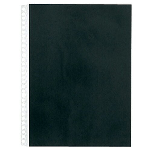 キングジム　カラーベースポケット　A4タテ　2・4・30穴　黒　103CP−BK　1パック（10枚）