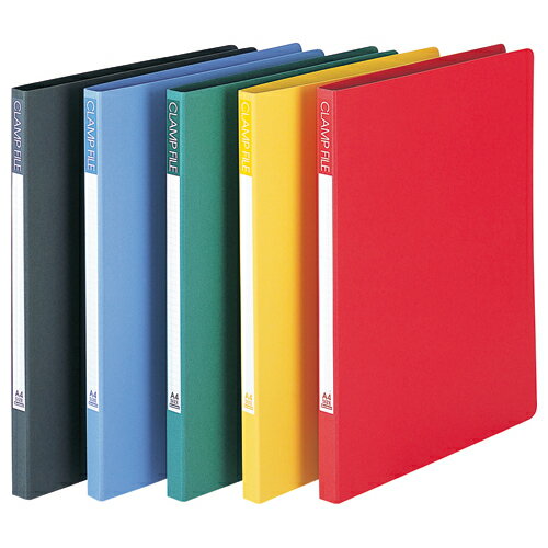 ビュートン　クランプファイル　A4タテ　100枚収容　10mmとじ　背幅18mm　ブルー　SCL−A4−B　1冊