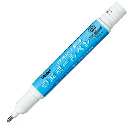 ぺんてる ノック式修正ペン 修正ボールペン用カートリッジ 極細 油性 水性インキ両用 XZLR12−W 1本