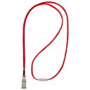 ライオン事務器 名札用ストラップ レッド N-11AP 1本