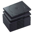 【お取寄せ品】 エレコム DVDトールケース 2枚収納 ブラック CCD−DVD06BK 1パック(10枚)