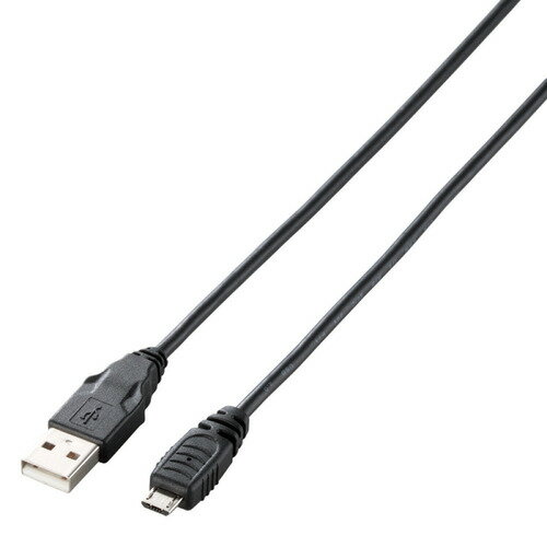 【お取寄せ品】 エレコム　micro−USBケーブル　（A）オス−Micro（B）オス　1．0m　ブラック　MPA−AMB10BK　1本