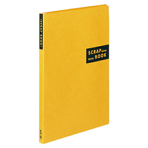 コクヨ　スクラップブックS（スパイラルとじ・固定式）　A4　中紙40枚　背幅20mm　黄　ラ−410Y　1冊