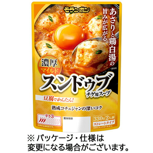 モランボン　スンドゥブチゲ用スープ　濃厚マイルド　330g（2人前）　1パック