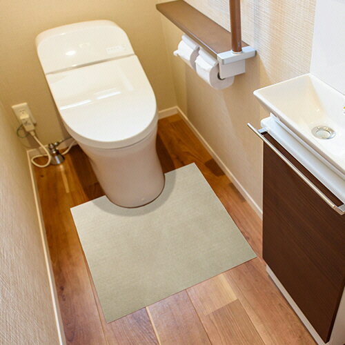 【お取寄せ品】 東京メディカル　汚トイレ美化マット（おトイレぴかマット）　約485×485mm　山葵色（わ..